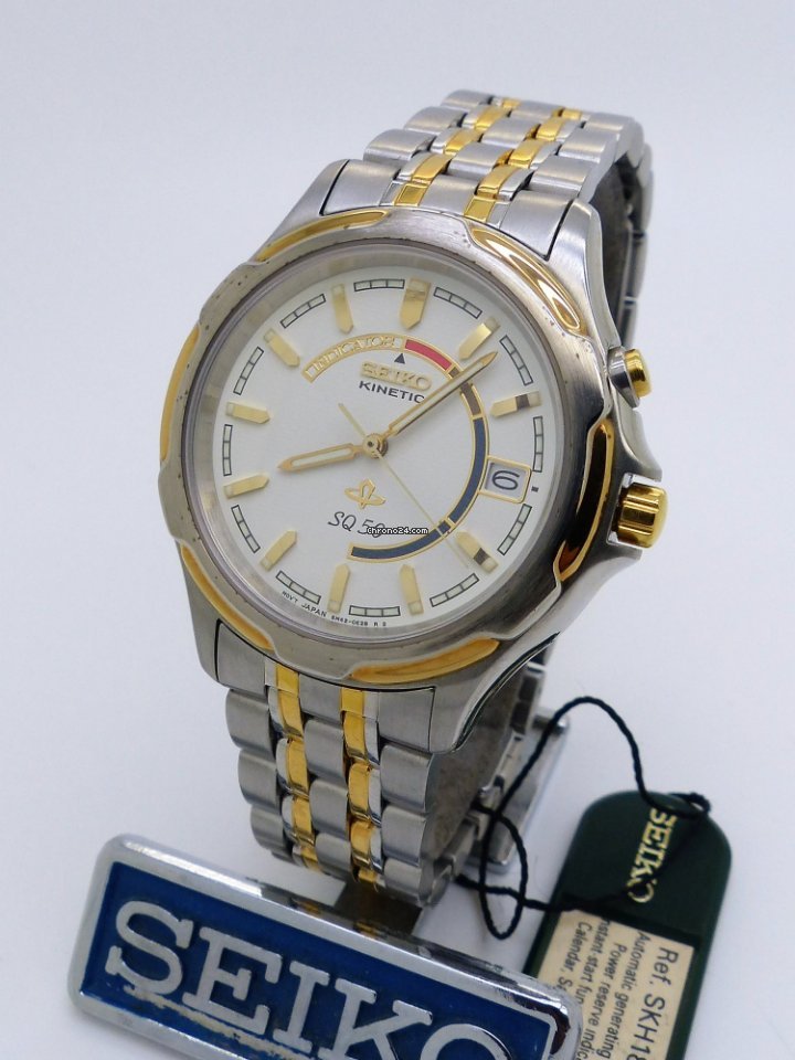 IMG_9081 Seiko Kinetic Mens watch Unisex Quartz Steel SKH181P1 Replica 5