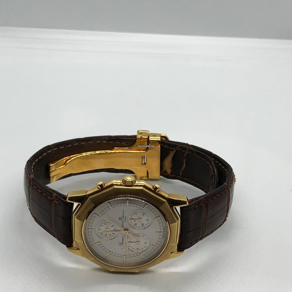 Baume & Mercier Riviera Mens watch Unisex Quartz Yellow gold MV045041 Replica 5