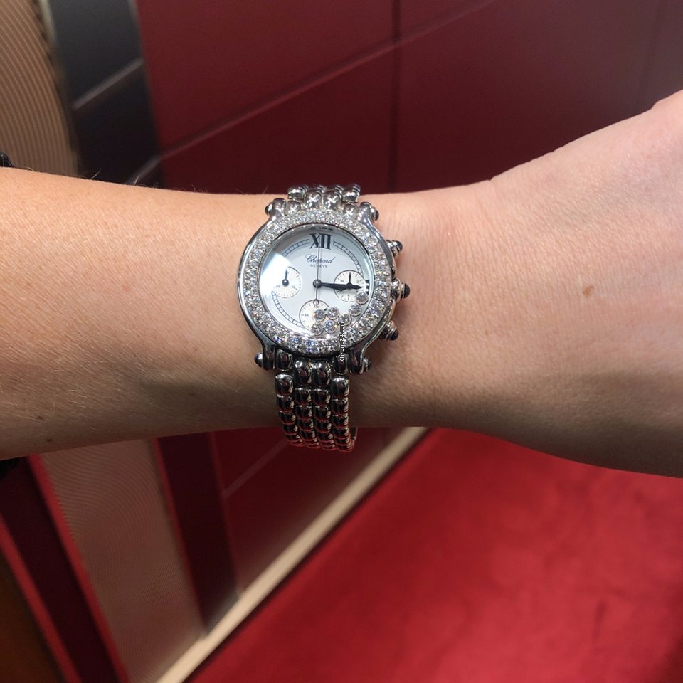 IMG_9081 Chopard Happy Sport Womens watch Quartz Steel 27 8324-23 Replica 5