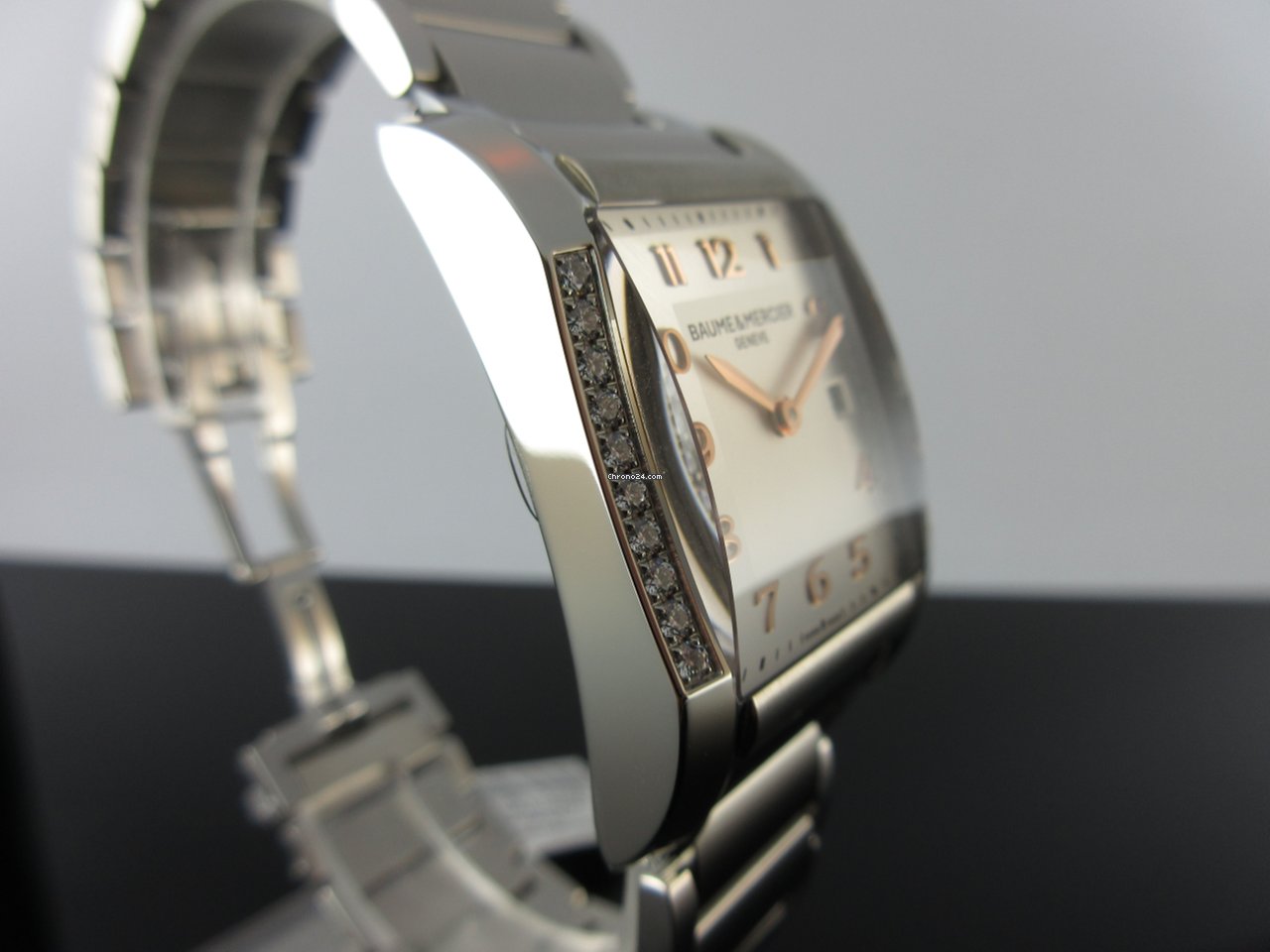 IMG_9081 Baume & Mercier Hampton Womens watch Quartz Steel MOA10023 Replica 5