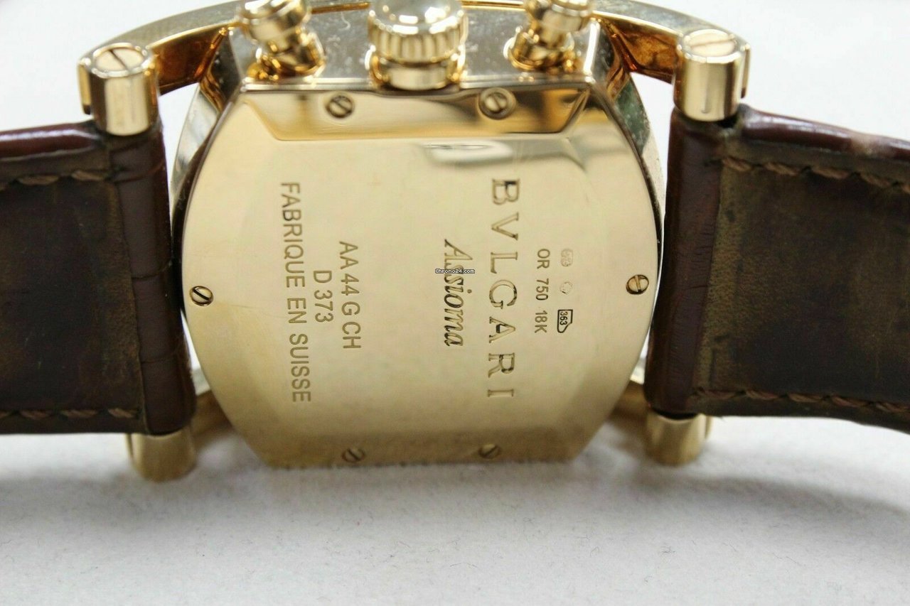 IMG_9081 Bulgari Assioma Mens watch Unisex Automatic Yellow gold AA44 G CH Replica 5
