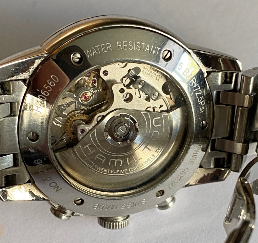 IMG_9081 Hamilton Railroad Mens watch Unisex Automatic Steel Hamilton H406560 Replica 5