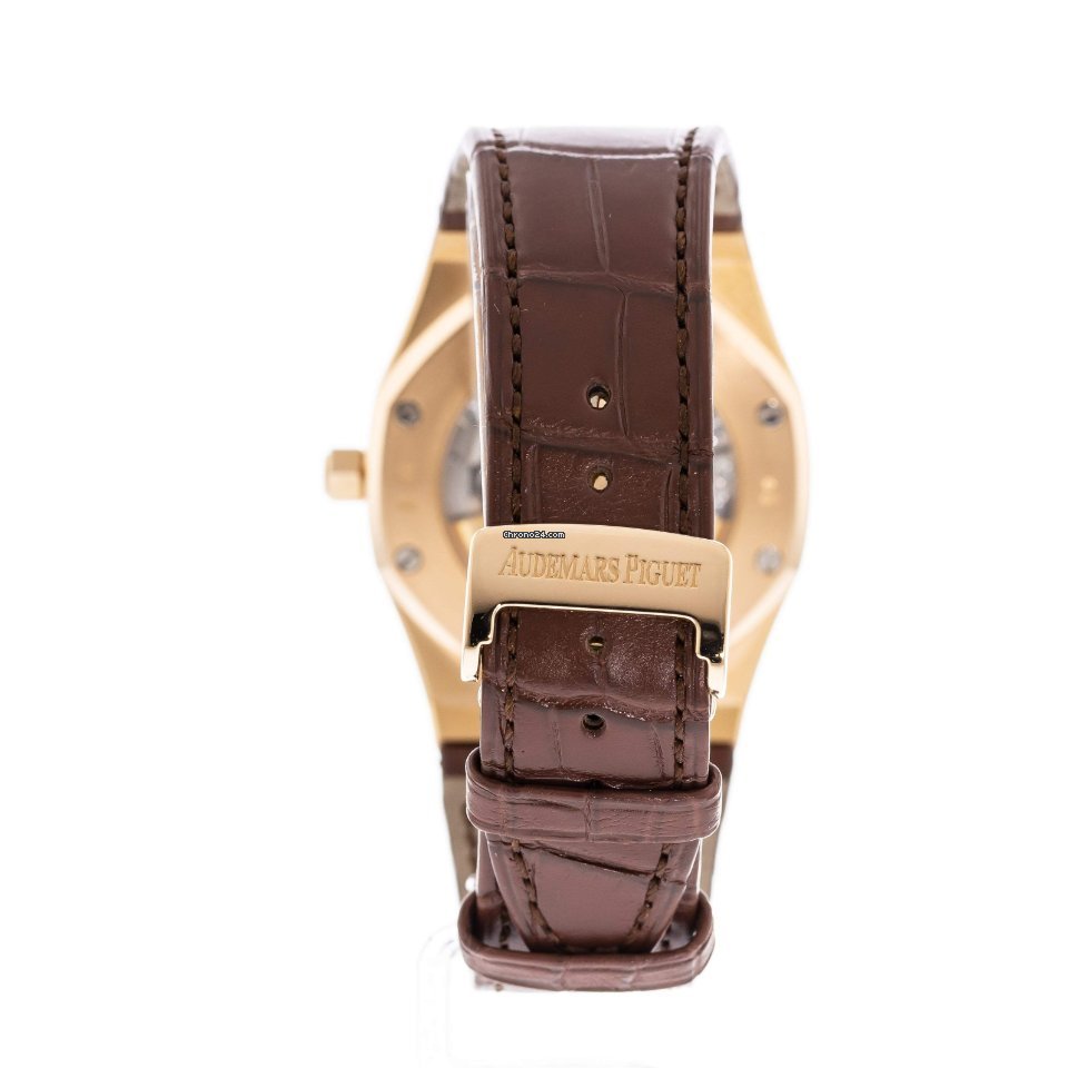 IMG_9081 Audemars Piguet Royal Oak Selfwinding Mens watch Unisex Automatic Yellow gold 15300BA.OO.D088CR.01 Replica 5