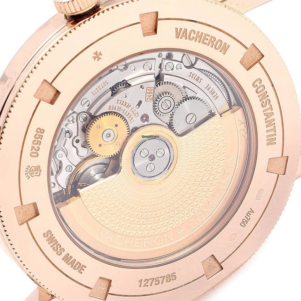 IMG_9081 Vacheron Constantin Traditionnelle Mens watch Unisex Automatic Rose gold 85520 000R-9850 Replica 5