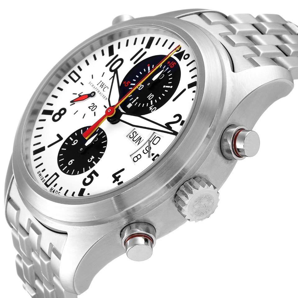 IMG_9081 IWC Pilot Double Chronograph Mens watch Unisex Automatic Steel IW371803 Replica 5
