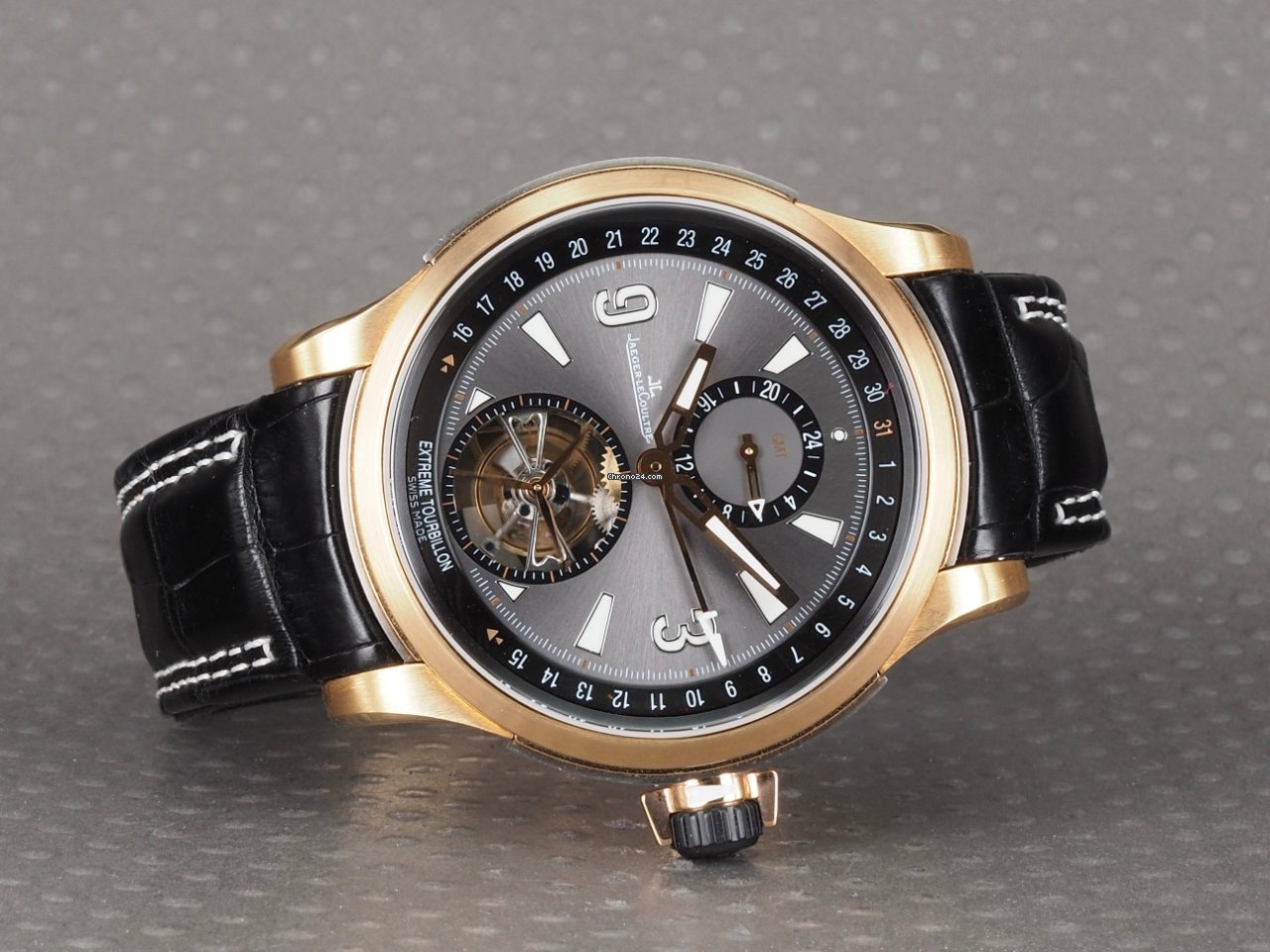 IMG_9081 Jaeger-LeCoultre Master Compressor Extreme Tourbillon Mens watch Unisex Automatic Rose gold 150.2.34 Replica 5
