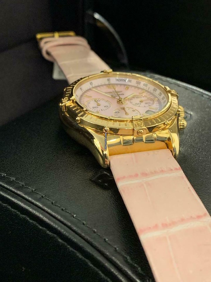 IMG_9081 Breitling Chronomat Womens watch Automatic Yellow gold K30012 Replica 5
