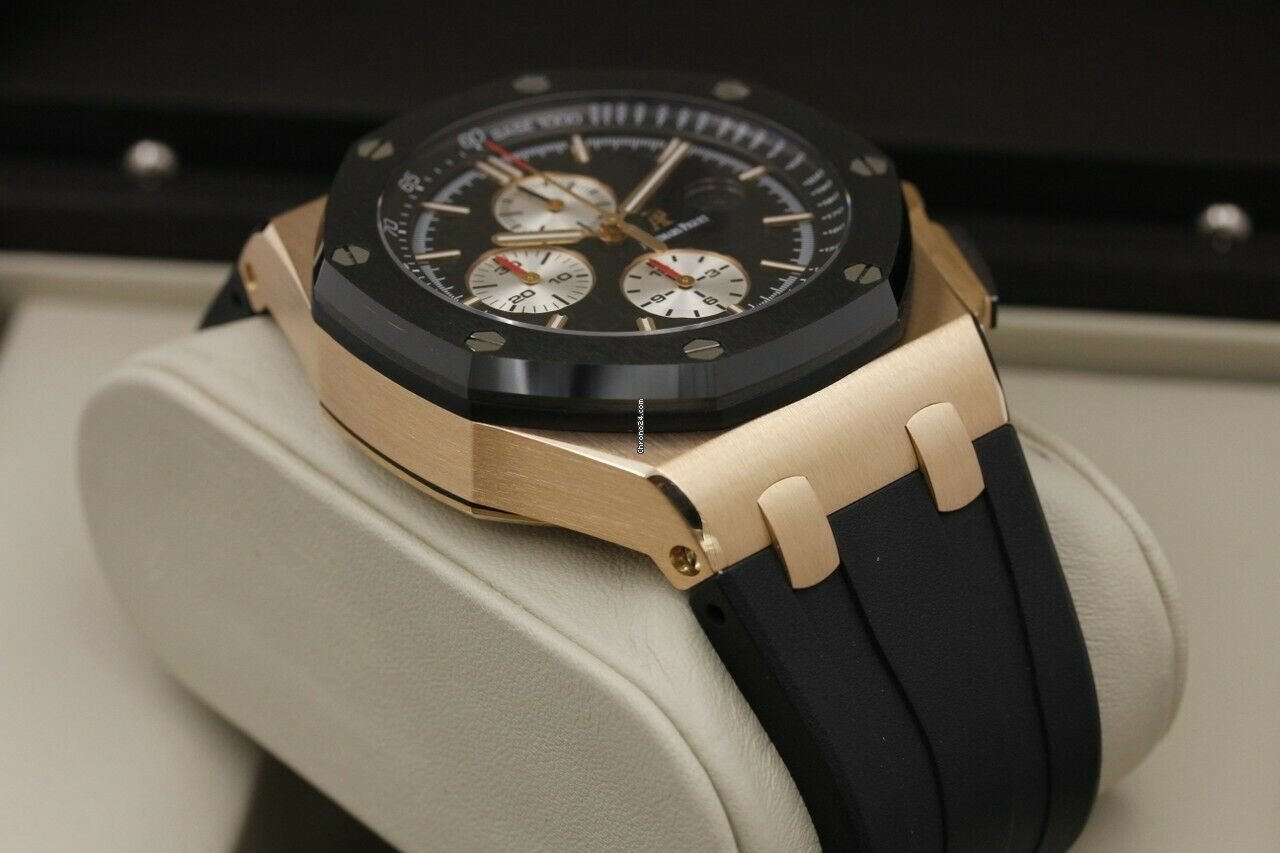 Audemars Piguet Royal Oak Offshore Chronograph Mens watch Unisex Automatic Rose gold 26400OR.OO.A002CA.01 Replica 5