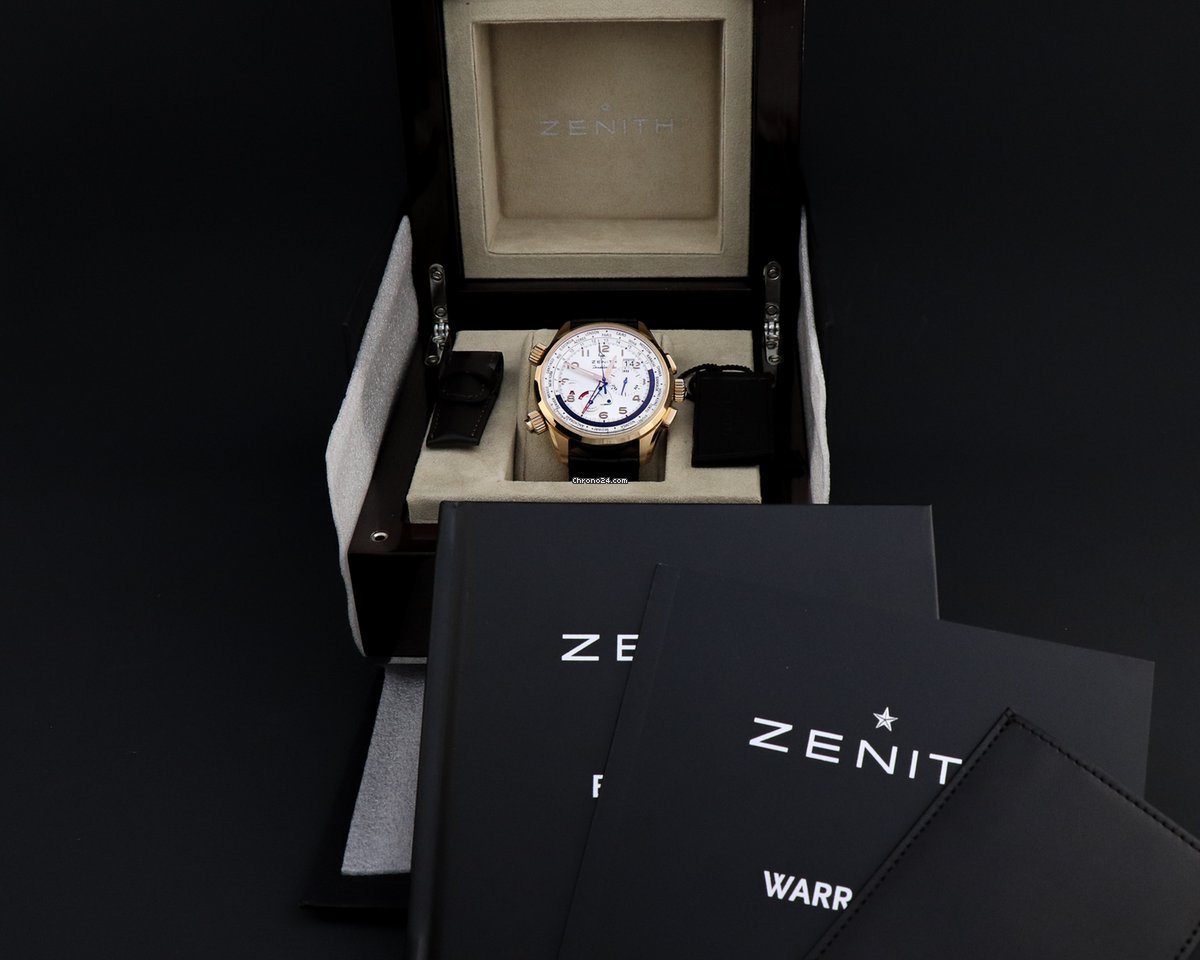 IMG_9081 Zenith El Primero Doublematic Mens watch Unisex Automatic Rose gold 18.2400.4046 01.C721 Replica 5