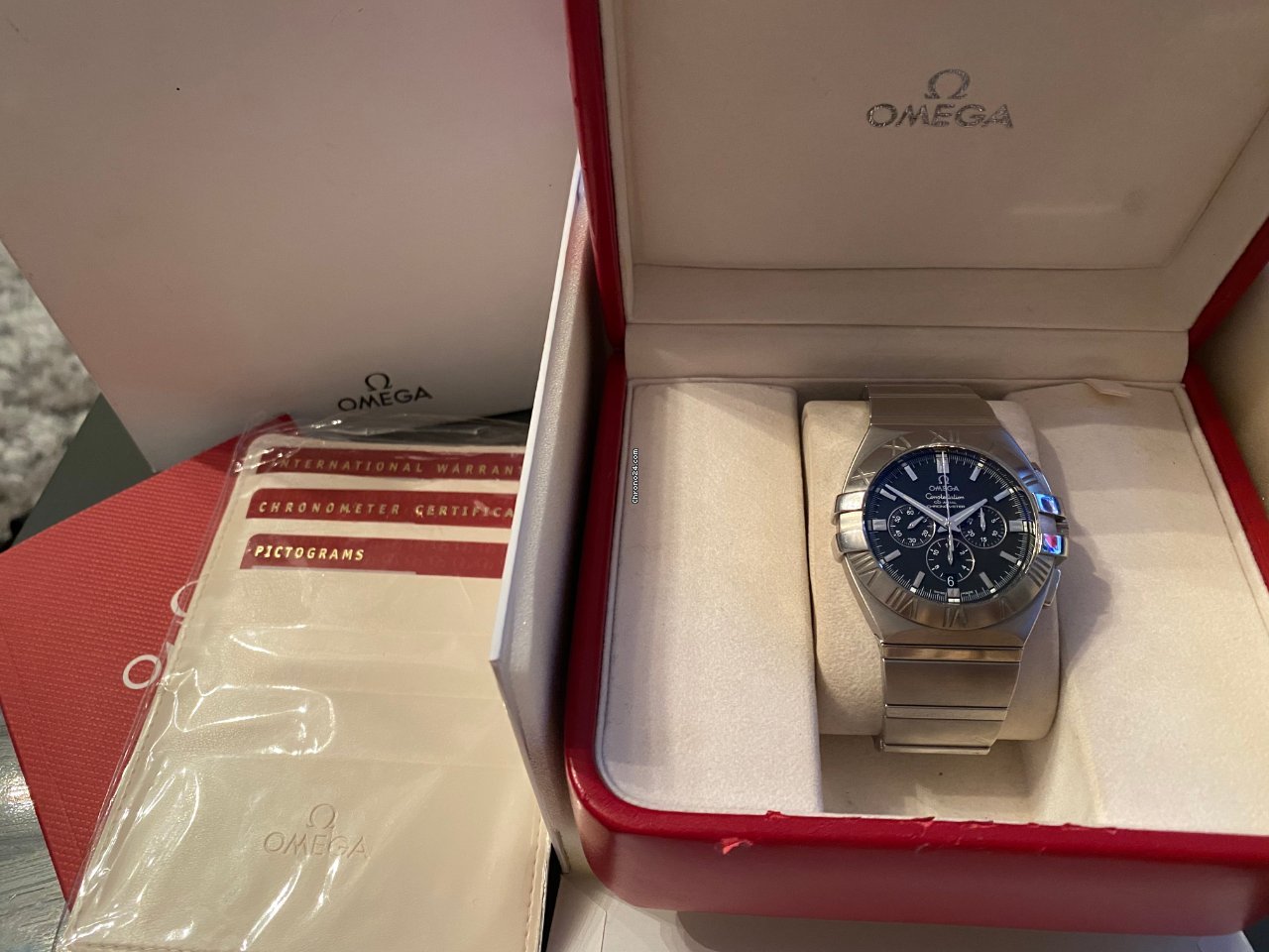 IMG_9081 Omega Constellation Double Eagle Mens watch Unisex Automatic Steel 1514.51.00 Replica 5