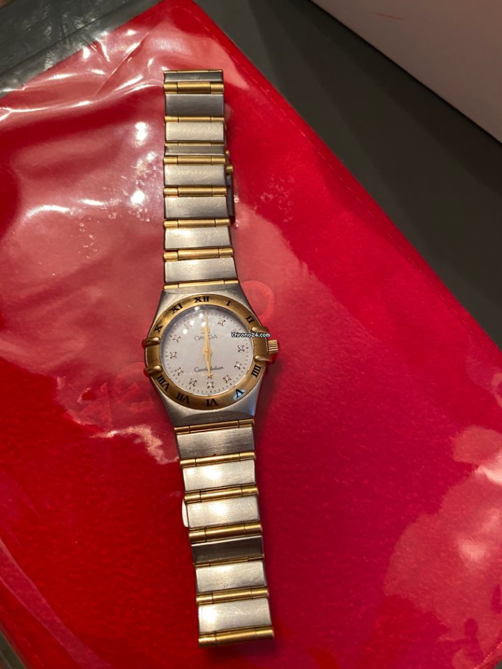IMG_9081 Omega Constellation Womens watch Quartz Gold Steel 1262.75.00 Replica 5