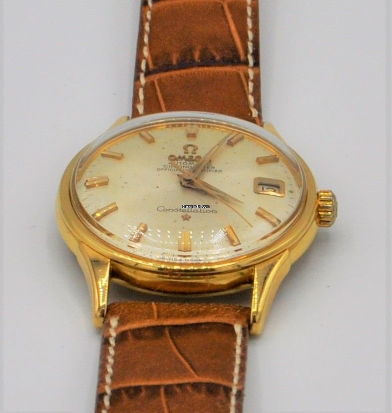 Omega Constellation Mens watch Unisex Automatic Yellow gold 1685415 Replica 5