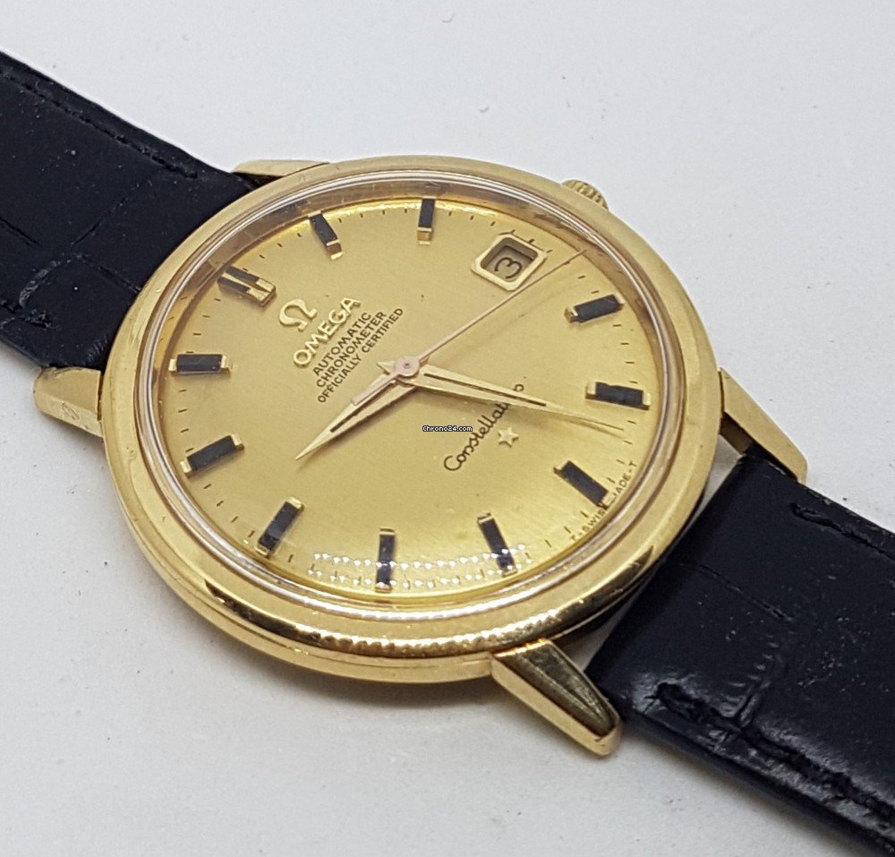 IMG_9081 Omega Constellation Mens watch Unisex Automatic Yellow gold 26310414 Replica 5