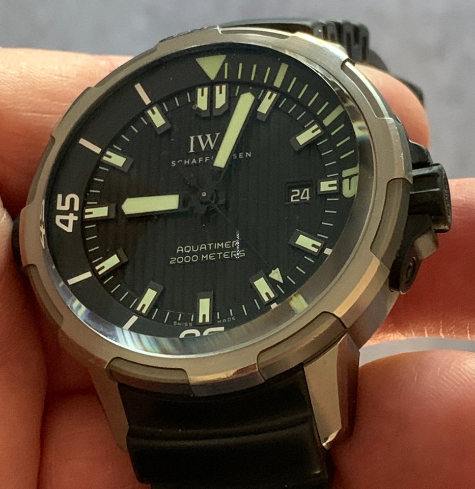 IMG_9081 IWC Aquatimer Automatic 2000 Mens watch Unisex Automatic Titanium IW358002 Replica 5