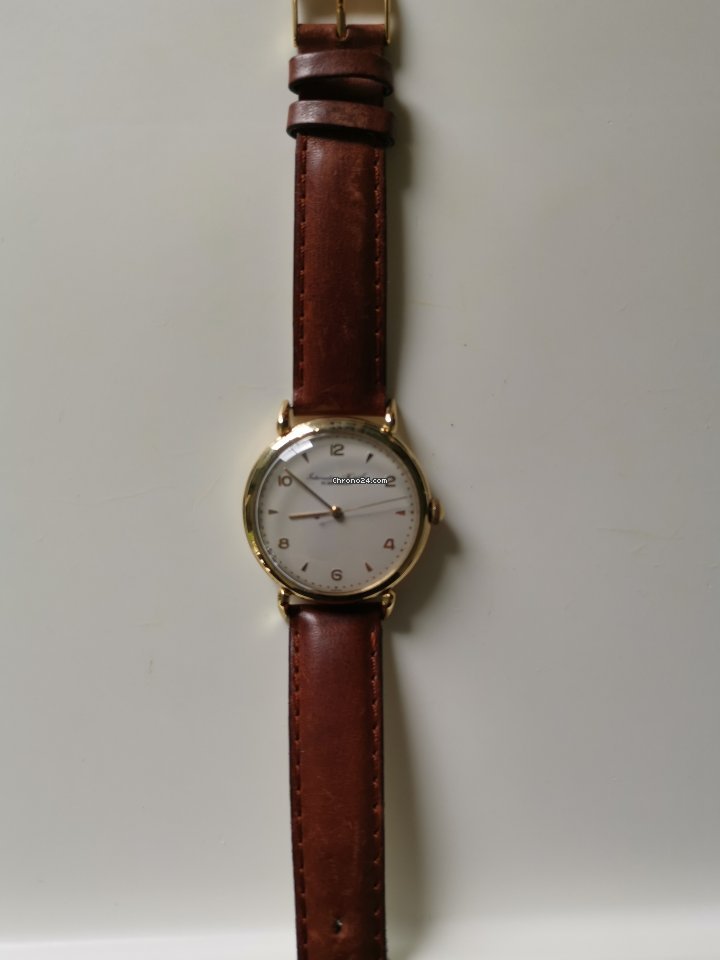 IMG_9081 IWC Mens watch Unisex Manual winding Yellow gold International Watch Co. Vintage dress watch Replica 5