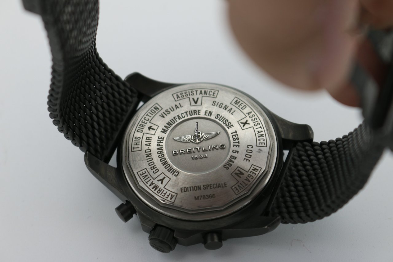 IMG_9081 Breitling Chronospace Military Mens watch Unisex Quartz Steel M7836622 Replica 5