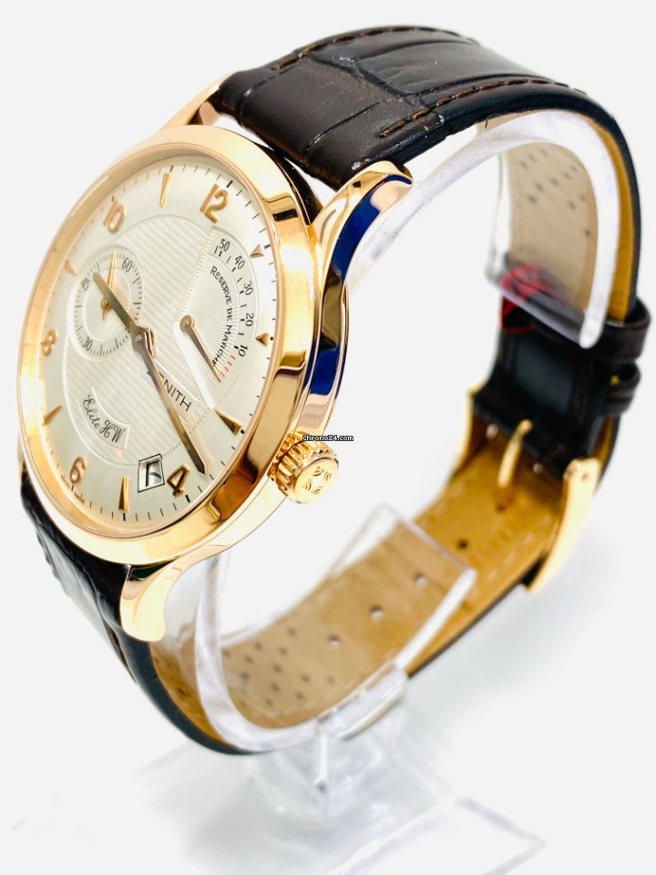 Zenith Elite Mens watch Unisex Manual winding Rose gold 17.1125.655 Replica 5