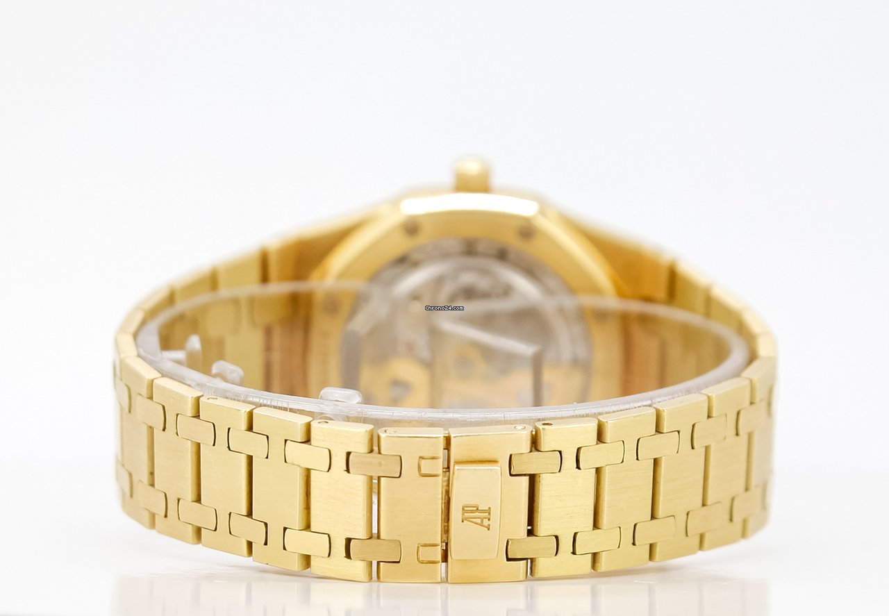 IMG_9081 Audemars Piguet Royal Oak Jumbo Mens watch Unisex Automatic Yellow gold 14802BA Replica 5