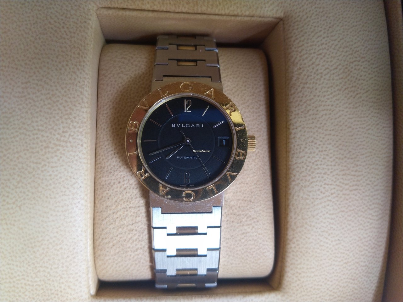 IMG_9081 Bulgari Bulgari Mens watch Unisex Automatic Gold Steel BB 33 SG AUTO Replica 5