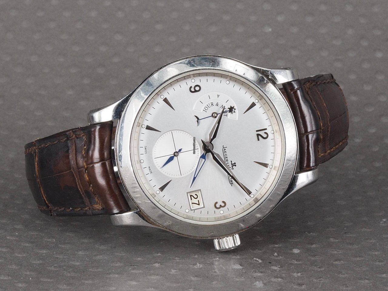 IMG_9081 Jaeger-LeCoultre Master Hometime Mens watch Unisex Automatic Steel 147.8.05.S Replica 5