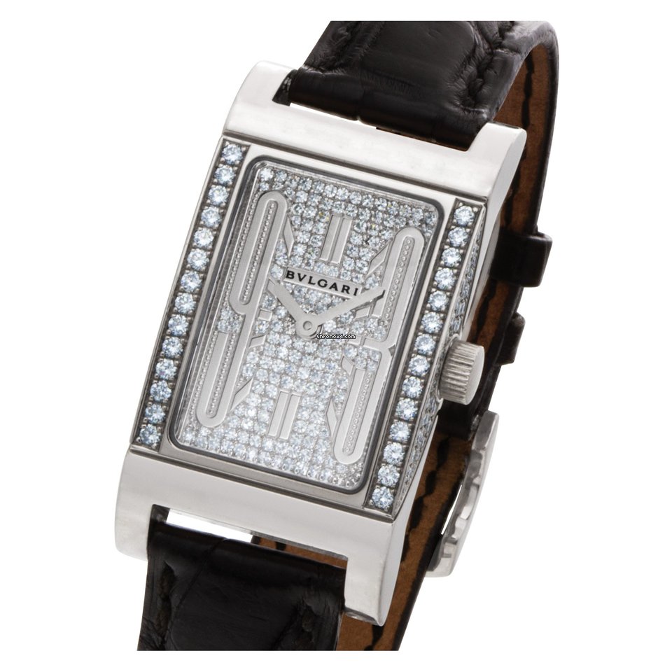 Bulgari Rettangolo Quartz White gold RT W39 G Replica 5