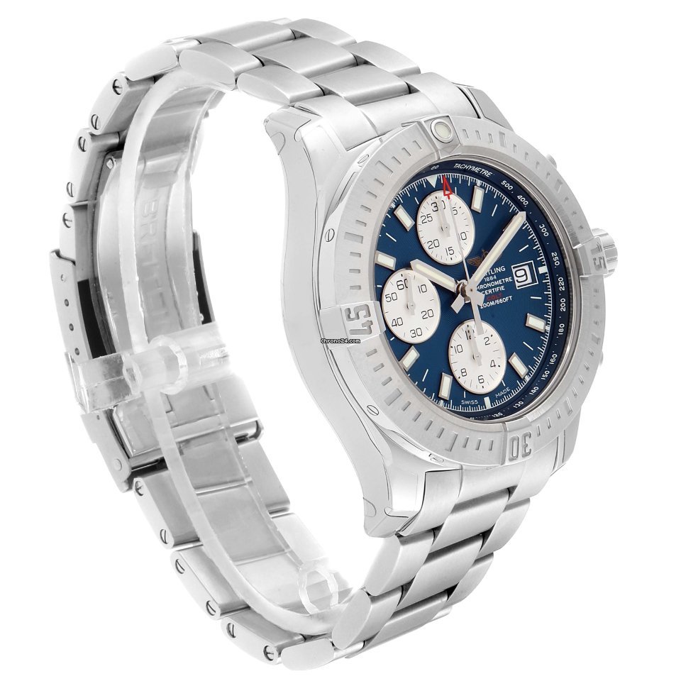 IMG_9081 Breitling Colt Chronograph Automatic Mens watch Unisex Automatic Steel A13035 Replica 5