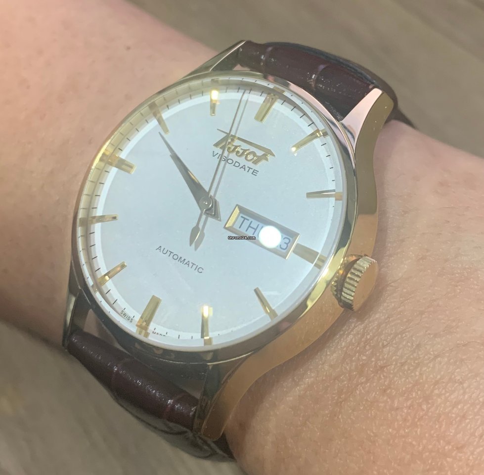 IMG_9081 Tissot Heritage Visodate Mens watch Unisex Automatic Steel T0194303603101 Replica 5