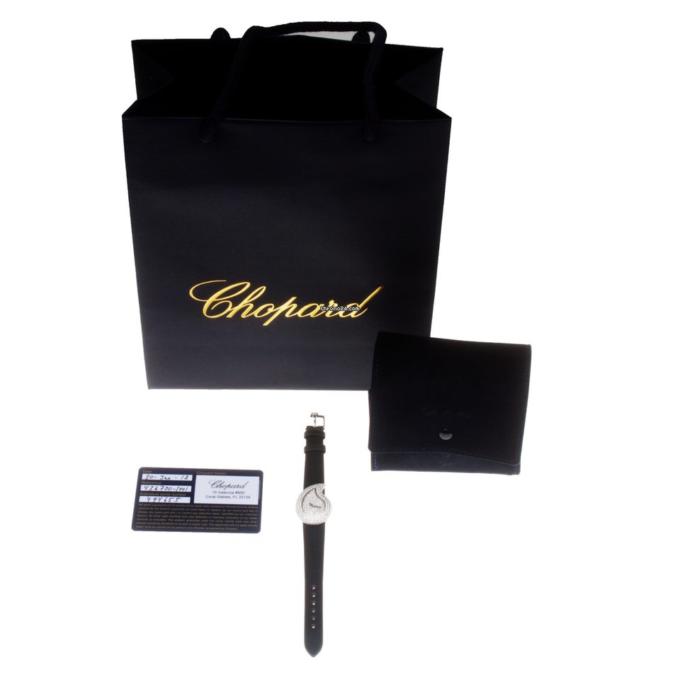 Chopard Quartz White gold 43 6700 Replica 5