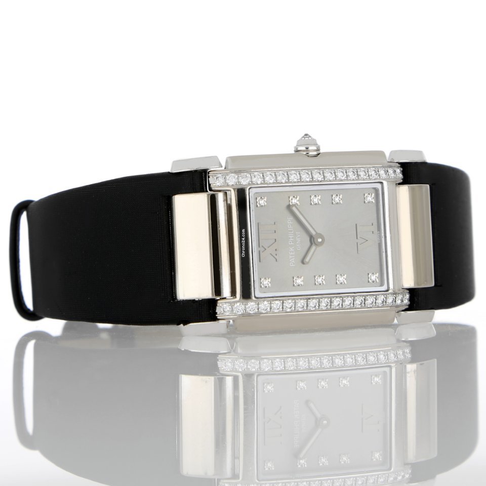 Patek Philippe Twenty~4 Quartz White gold 4920G Replica 5