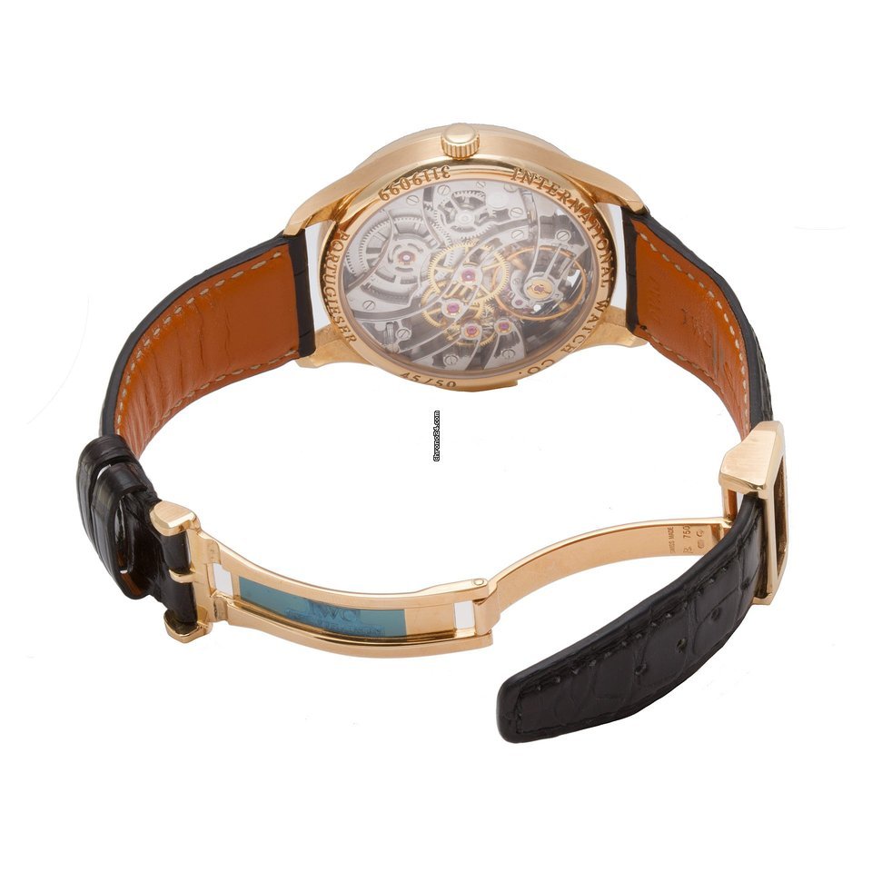 IMG_9081 IWC Portuguese Minute Repeater Mens watch Unisex Manual winding Rose gold IW524101 Replica 5