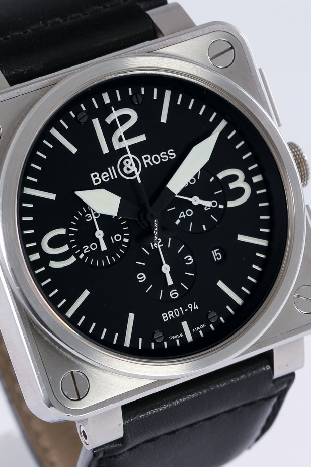 IMG_9081 Bell & Ross BR 01-94 Chronographe Mens watch Unisex Automatic Steel BR01-94-S Replica 5