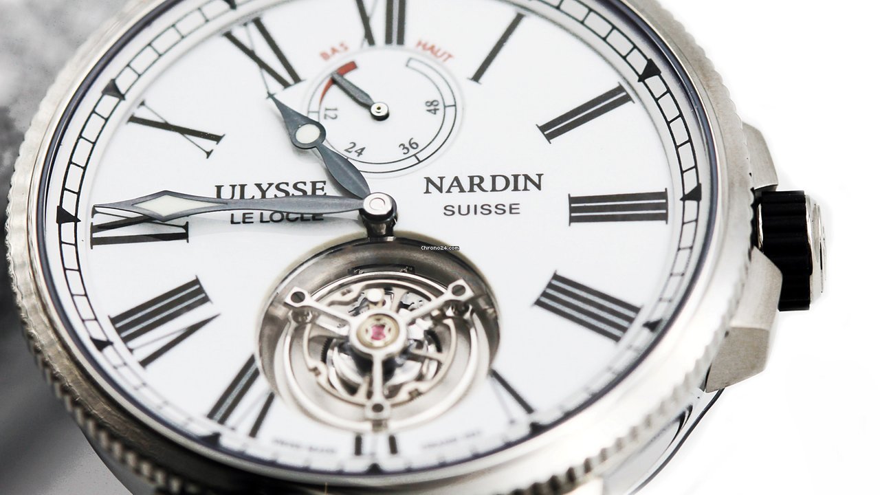 IMG_9081 Ulysse Nardin Marine Tourbillon Mens watch Unisex Automatic Steel 1283-181-3 E0 Replica 5