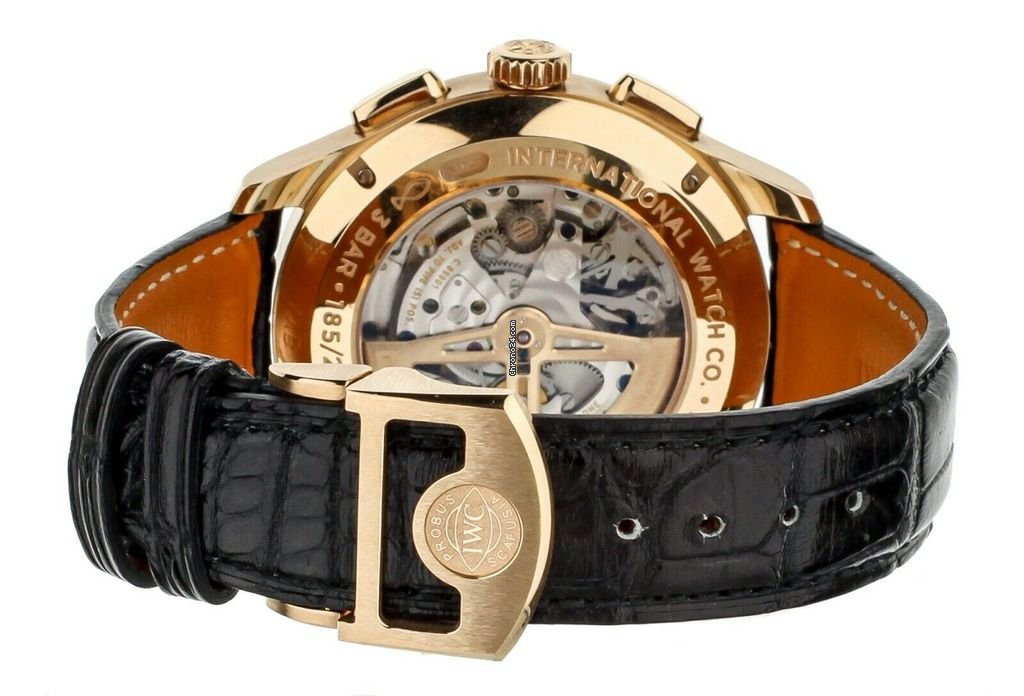 IWC Portuguese Perpetual Calendar Digital Date-Month Mens watch Unisex Automatic Rose gold IW397204 Replica 5