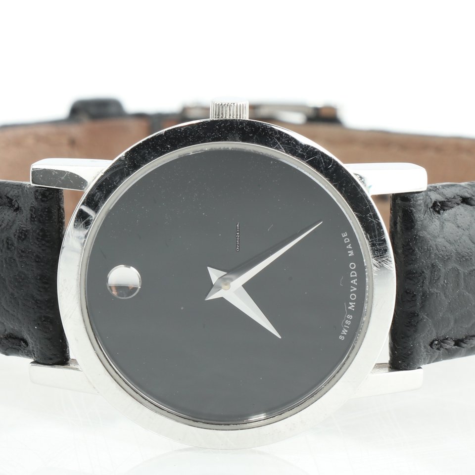 IMG_9081 Movado Museum Womens watch Quartz Gold Steel 2100006 Replica 5