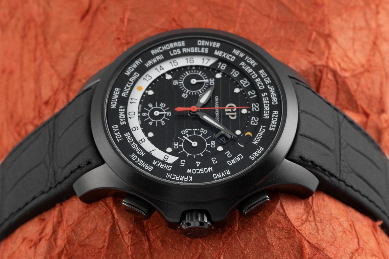 IMG_9081 Girard Perregaux Traveller Mens watch Unisex Automatic Titanium 49700-21-631-BB6C Replica 5