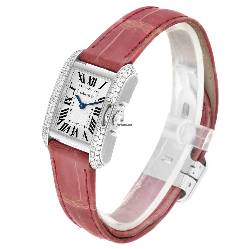 IMG_9081 Cartier Tank Anglaise Womens watch Quartz White gold WT100015 Replica 5