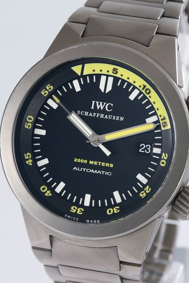 IMG_9081 IWC Aquatimer Automatic 2000 Mens watch Unisex Automatic Titanium IW353803 Replica 5