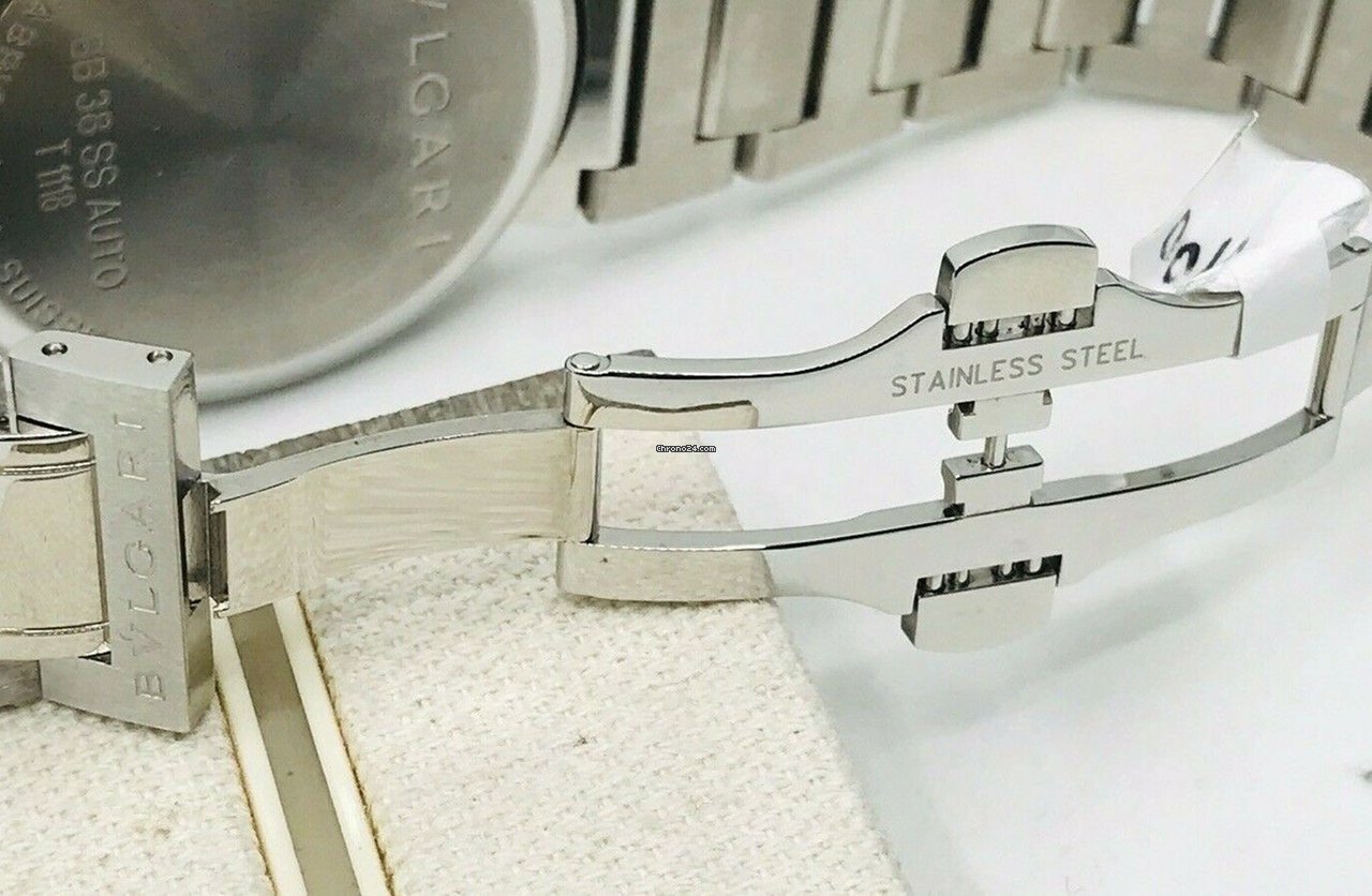 IMG_9081 Bulgari Bulgari Mens watch Unisex Automatic Steel BB38SS Replica 5