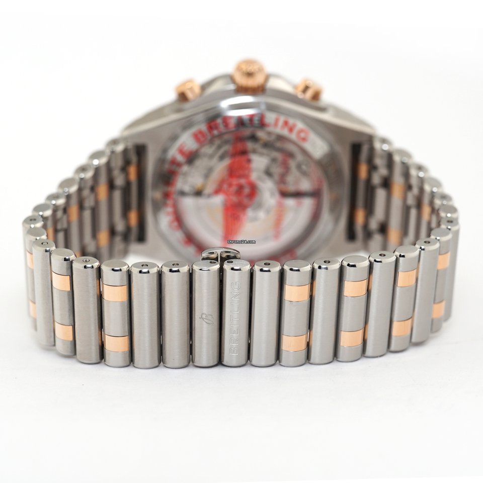 IMG_9081 Breitling Chronomat Mens watch Unisex Automatic Gold Steel UB0134101B1U1 Replica 5
