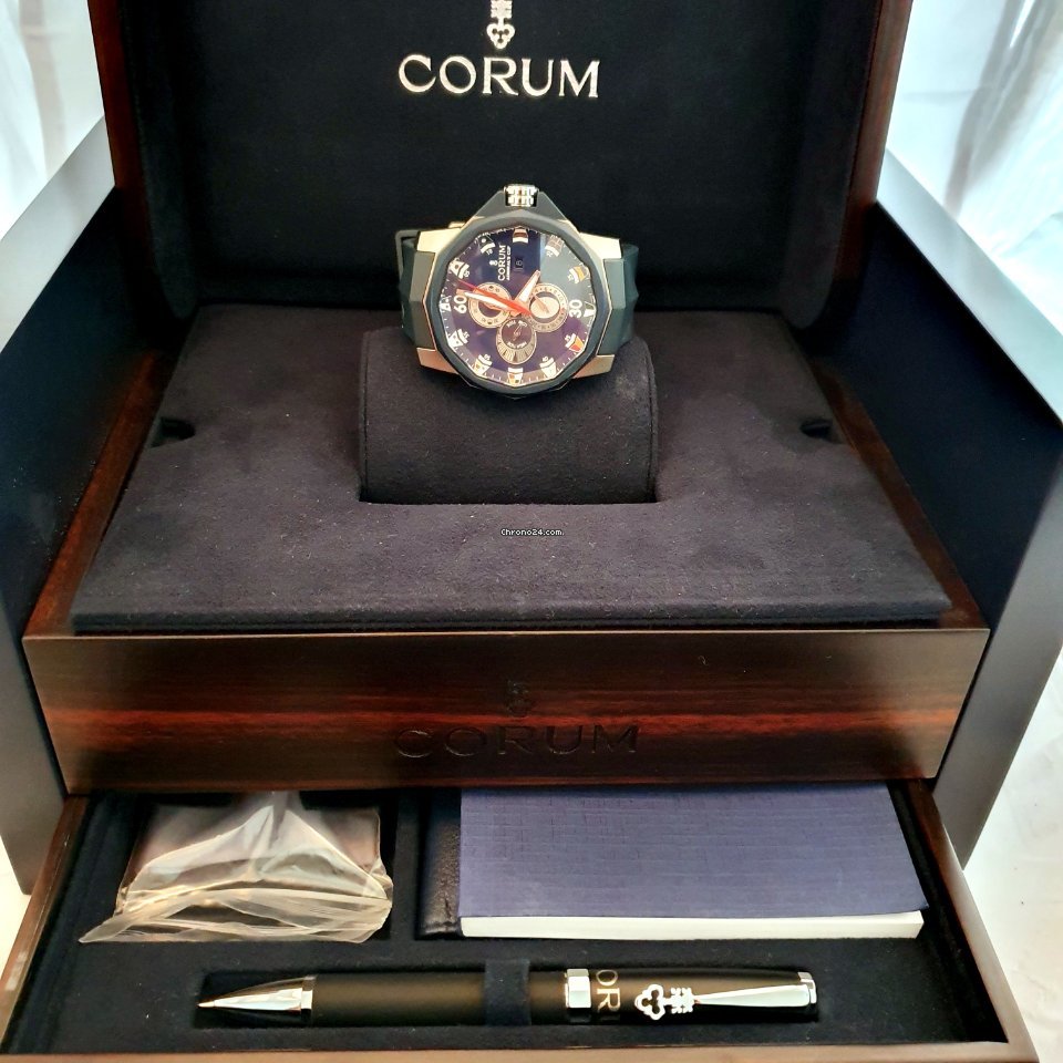 IMG_9081 Corum Admirals Cup Seafender Tides 48 Mens watch Unisex Automatic Titanium 277.933.06 0373 AB12 Replica 5