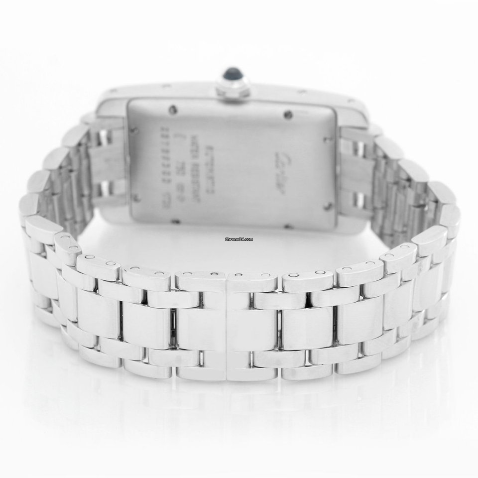 IMG_9081 Cartier Tank Americaine Mens watch Unisex Automatic White gold W26036L1 1726 Replica 5