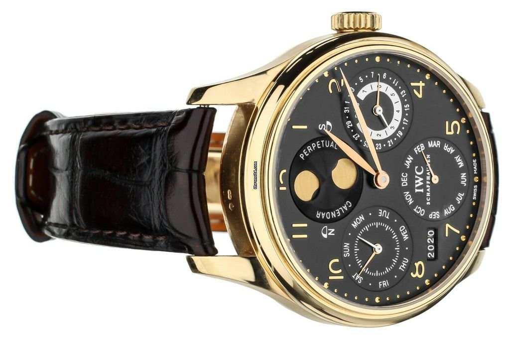IWC Portuguese Perpetual Calendar Mens watch Unisex Automatic Rose gold IW502119 Replica 5