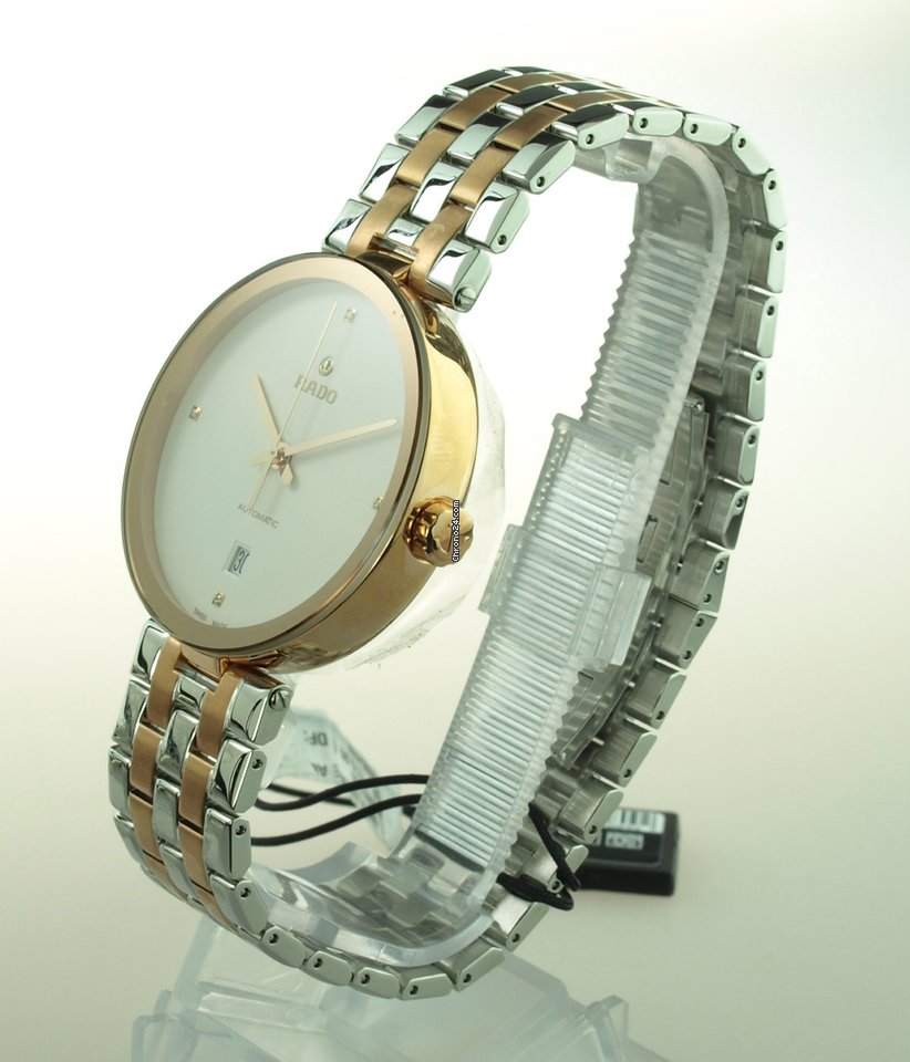 IMG_9081 Rado Florence Mens watch Unisex Quartz Gold Steel R48902733 Replica 5