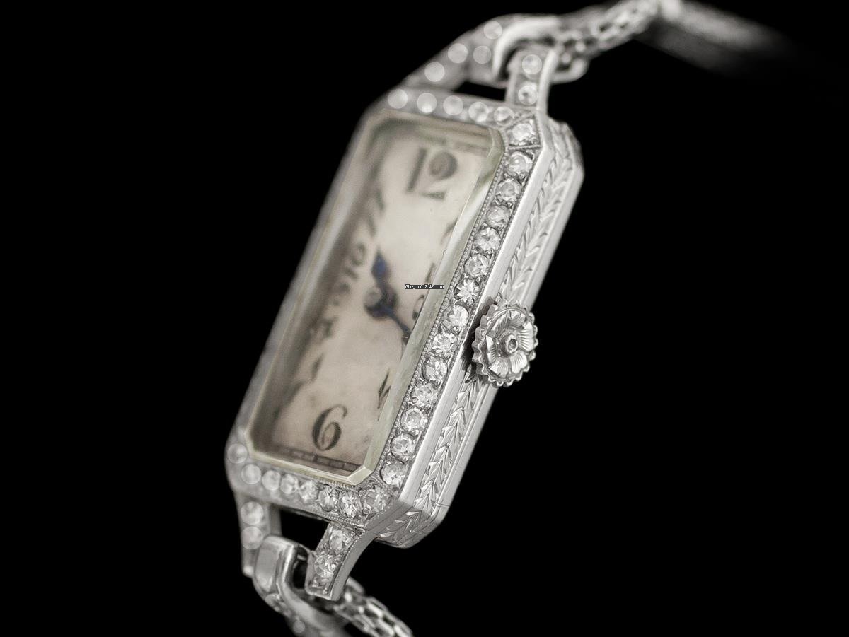 IMG_9081 Patek Philippe Vintage Womens watch Manual winding Platinum 7827R Replica 5