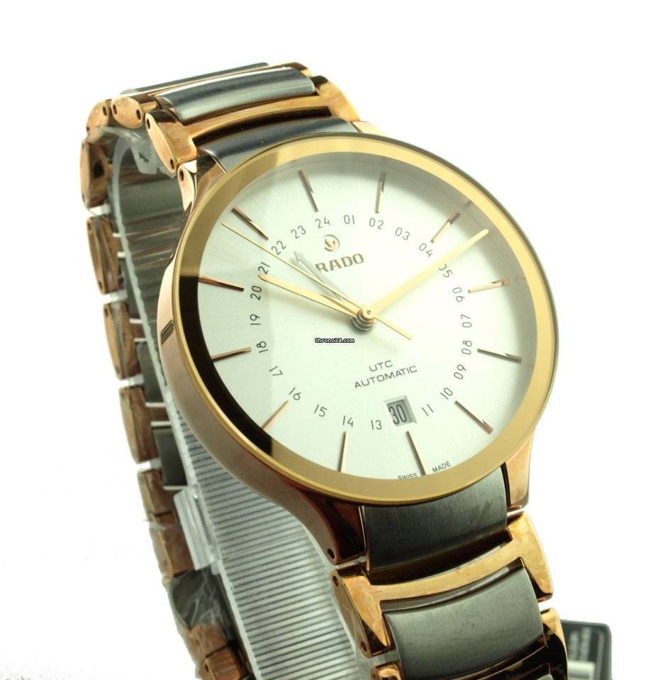 IMG_9081 Rado Centrix Mens watch Unisex Automatic Gold Steel R30162013 Replica 5