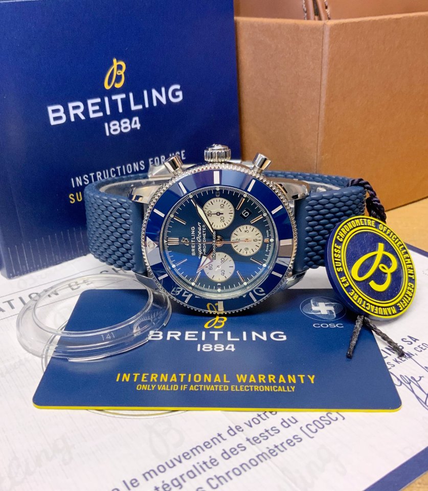 IMG_9081 Breitling Superocean Heritage Chronograph Mens watch Unisex Automatic Steel AB0162161C1S1 Replica 5