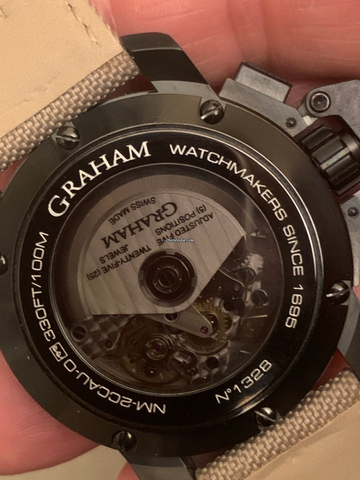 Graham Chronofighter Oversize Mens watch Unisex Automatic Steel 2CCAU.B02A.T13N Replica 5