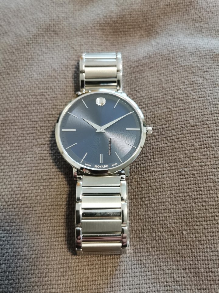 Movado Mens watch Unisex Quartz Steel 0607167 Replica 5