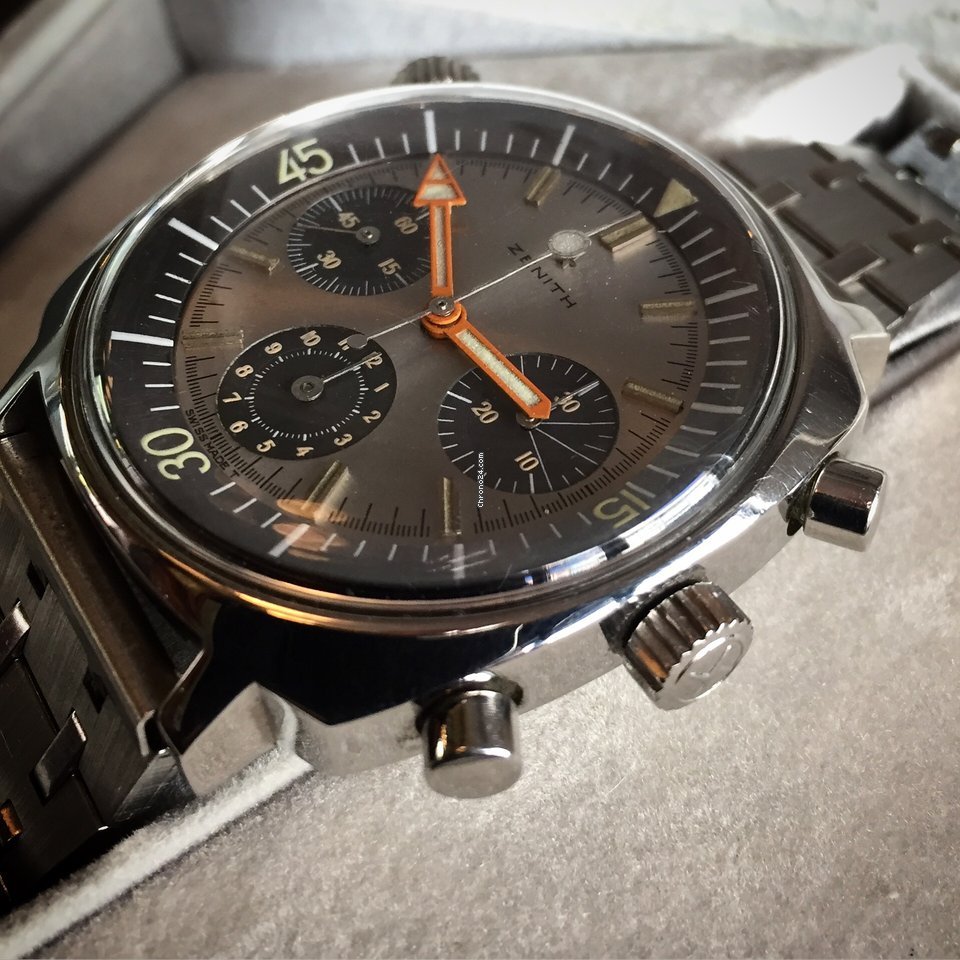 IMG_9081 Zenith Mens watch Unisex Manual winding Steel A3736 Replica 5