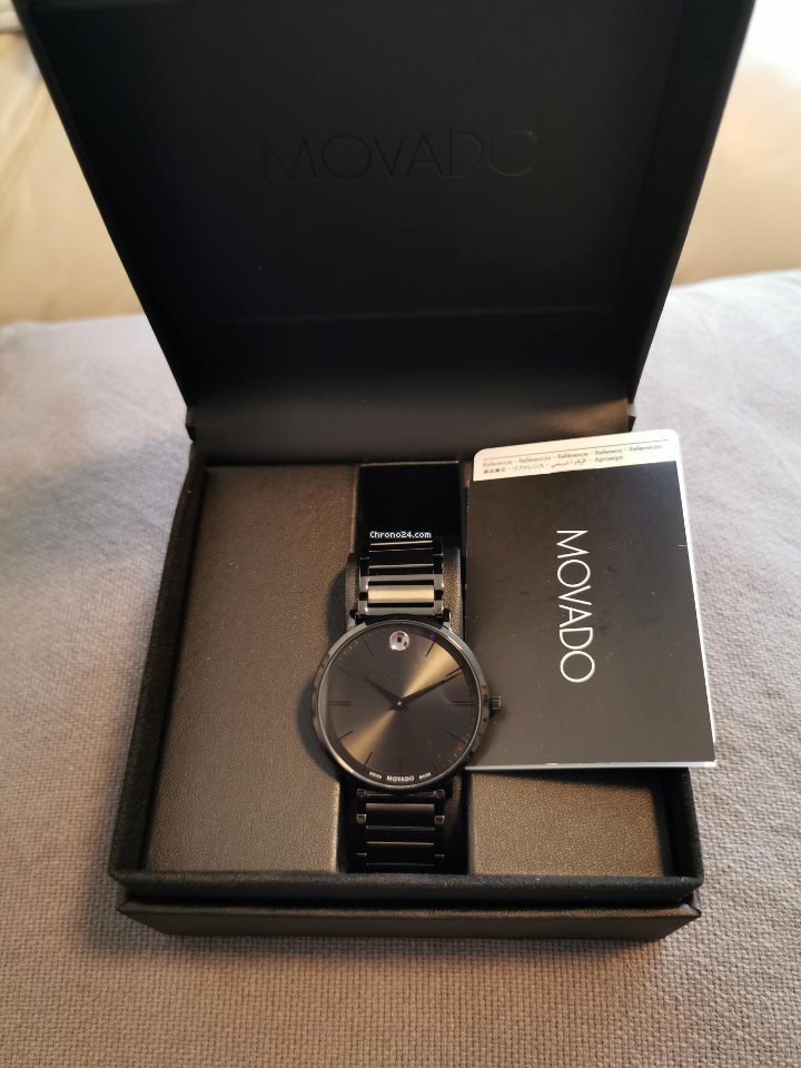IMG_9081 Movado Mens watch Unisex Quartz Steel 607210 Replica 5